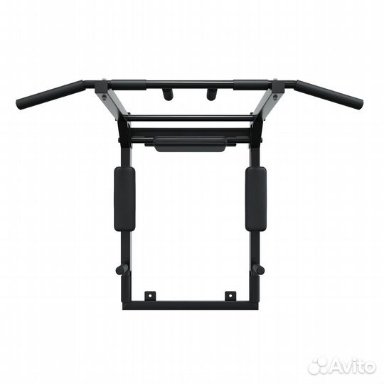 Турник брусья пресс на рамке черный