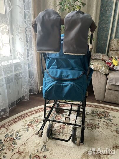 Детские санки коляска nika