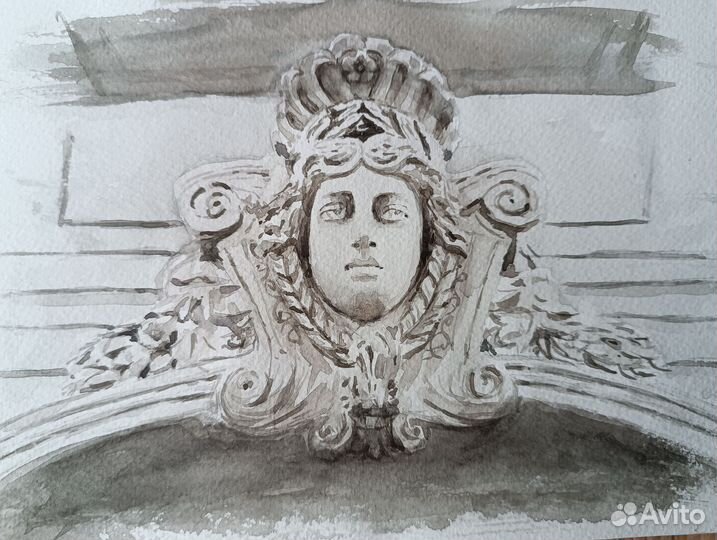 Картина акварель