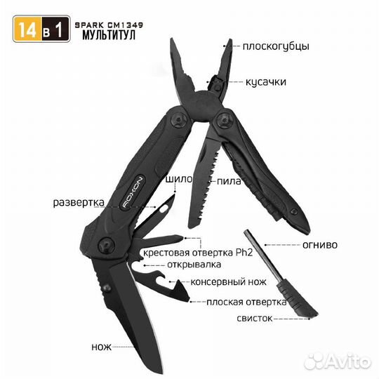 Мультитул Roxon Spark CM1349