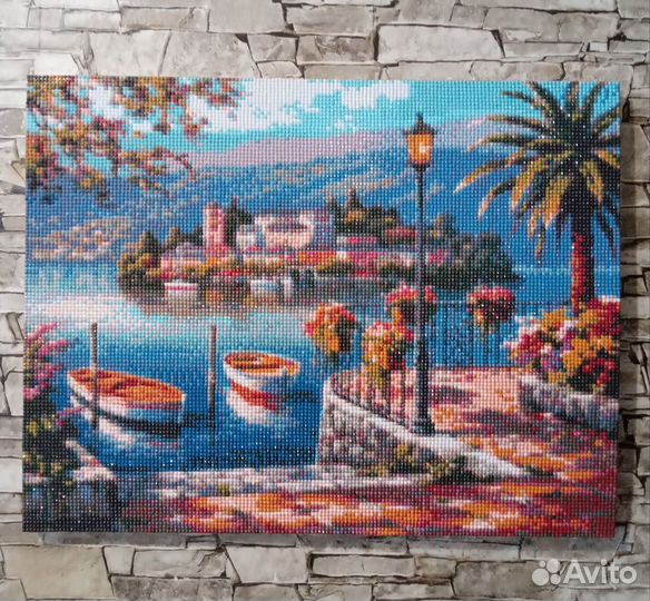 Алмазная мозаика,Солнечная набережная