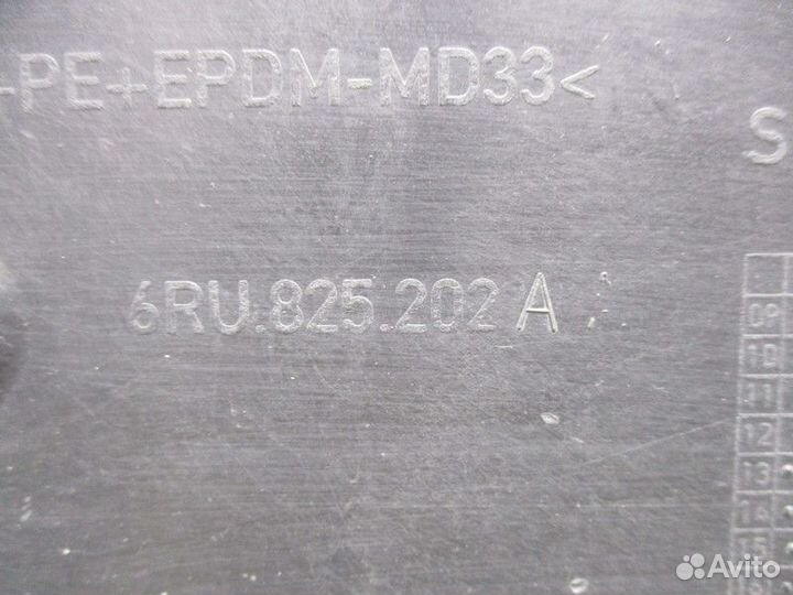 Защита антигравийная Volkswagen Polo 5 MK5