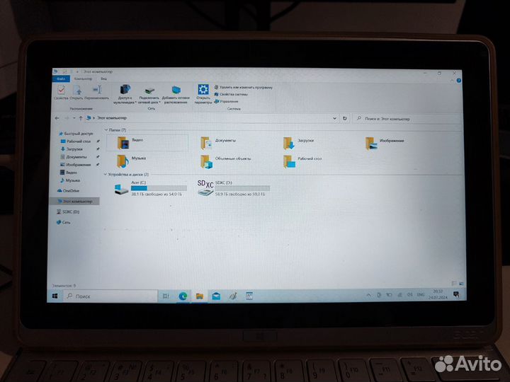 Планшет Acer w701 windows 10, 10 дюймов