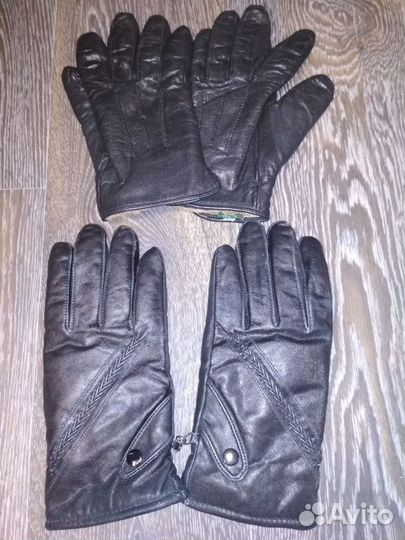 Кожанные перчатки б/у