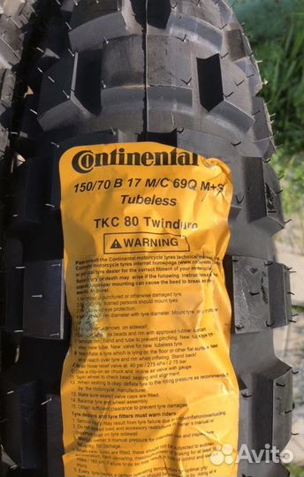 Continental TKC80 Twinduro 110/80-19 + 150/70-17