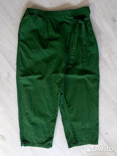 Штаны с запахом лен