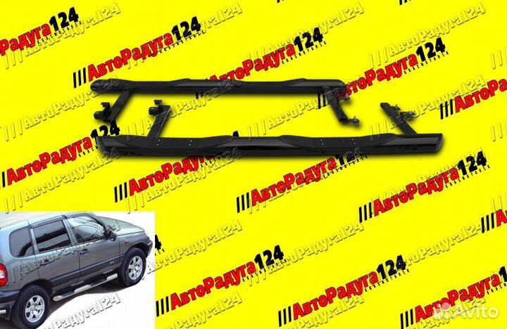 Пороги дополнительные ваз 2123 Н/О круглые Люкс с