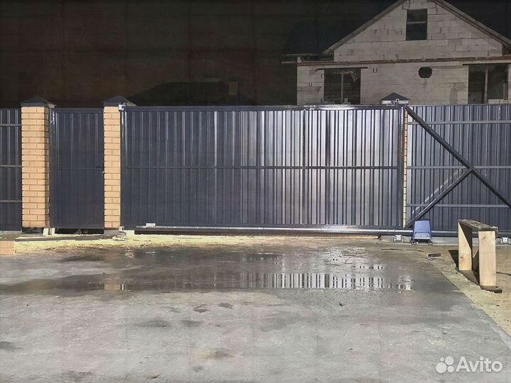 Ворота откатные с установкой