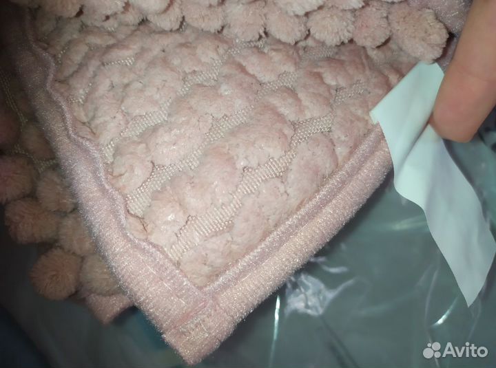 Коврик для ванной, розовый