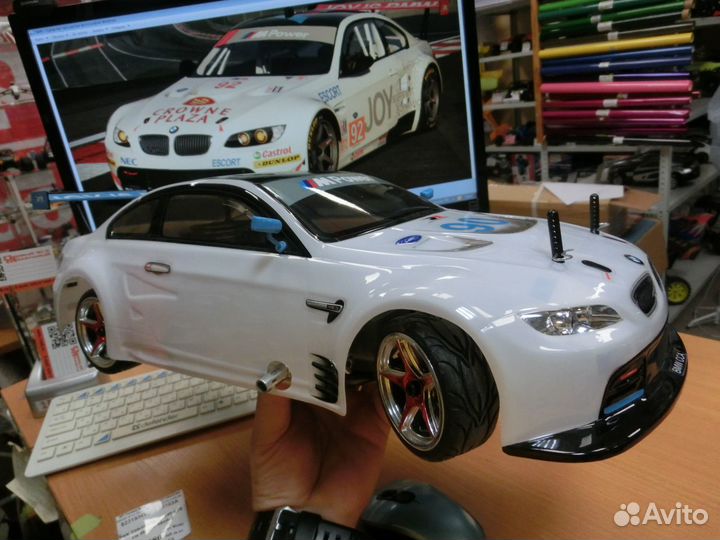 Р/У автомодель BMV 1/10 Nitro двс новая в коробке