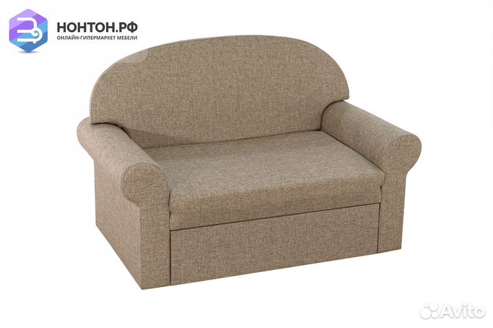 Диван выкатной Новь-1 темно-бежевый