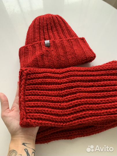 Комплект шапка и снуд женский