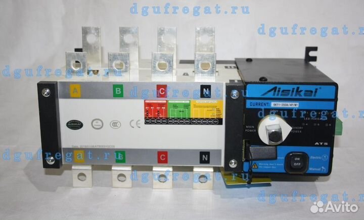 Рубильник реверсивный SKT1-100A/4P/M1 aisikai
