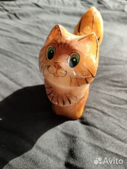 Статуэтка кот, кошка, котенок, селенит