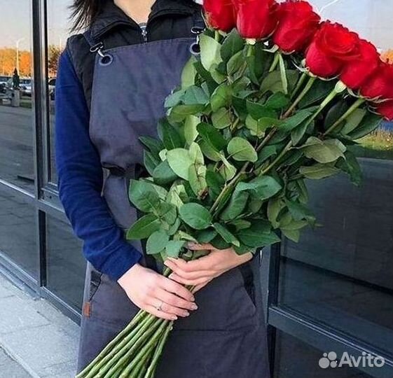 Высокие розы Доставка цветов