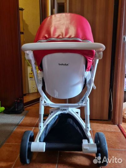 Коляска babylux 2 в 1 с прогулочная,люлька,стол