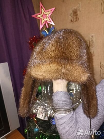 Шапка норковая 58 размер женская