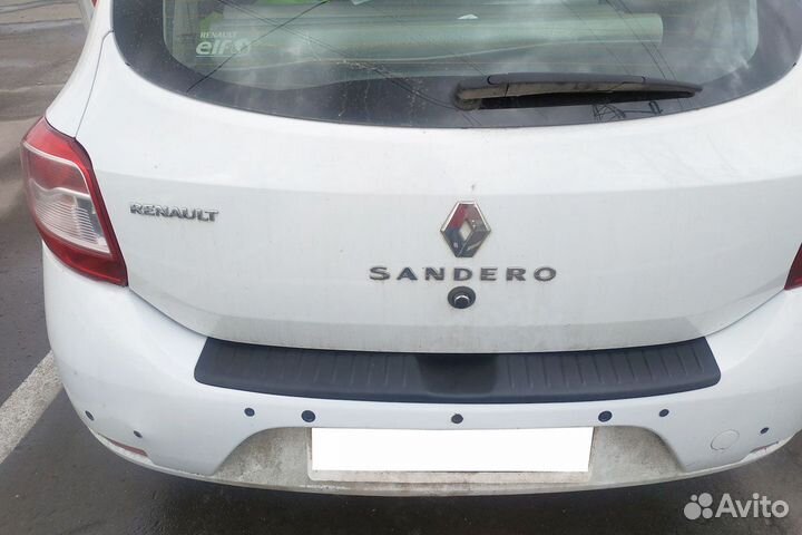 Накладка на задний бампер Renault Sandero