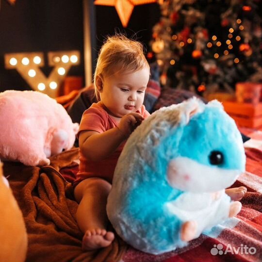 Хомяк 3в1 коричневый