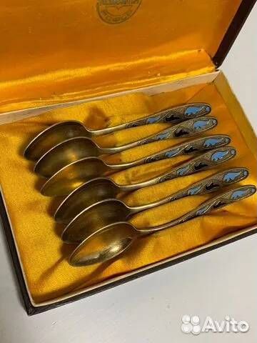 Серебряные кофейные ложки 875пр.6шт. - СССР