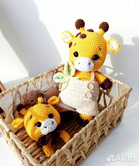 Жираф игрушка ручной работы