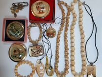 Бусы,браслеты,кулоны,зеркальца и пр.из селенита