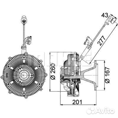 CFC115000P Гидромуфта без крыльчатки D260