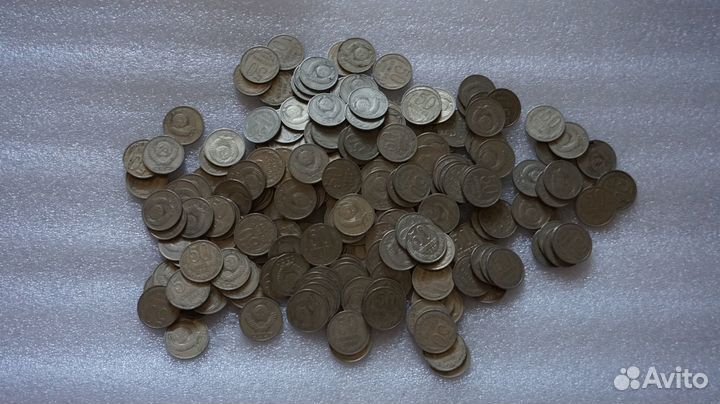 Монеты 50 коп. эпохи СССР после 1961 г. 200 шт