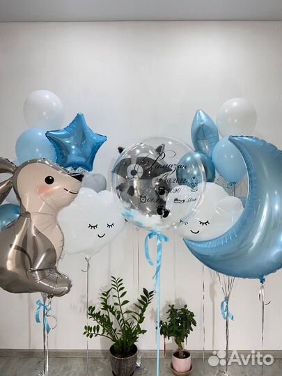 Воздушные шары на выписку из роддома с доставкой