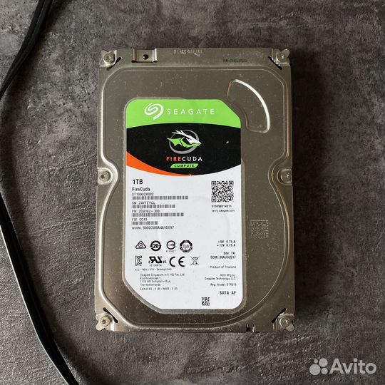 Гибрид HDD 3.5 Seagate firecuda 1тб