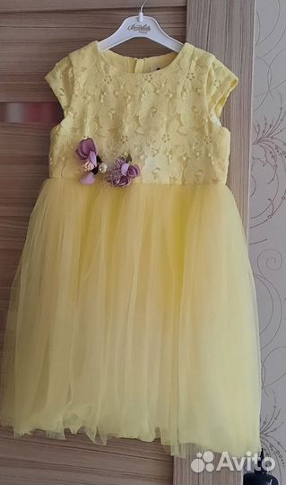 Платье нарядное valini для девочки р.110 (4-5 лет)