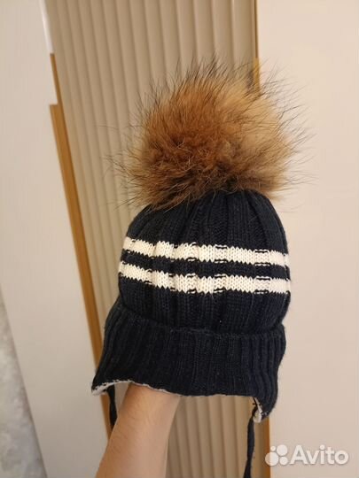 Зимняя шапка для мальчика 42-44