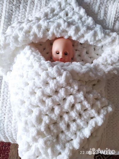 Плед детский плюшевый