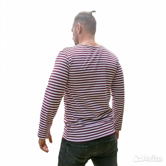 29993 Тельняшка кулирка, хлопок, краповая (Титан-Р