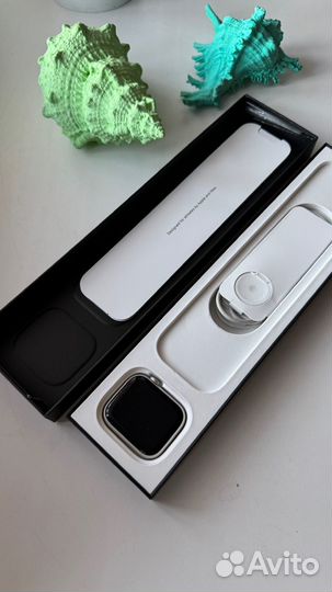 Часы apple watch 7 45 mm nike Silver