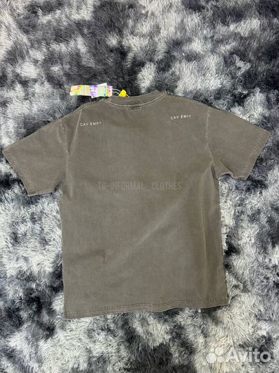 Футболка Cavempt серая погружная оверсайз