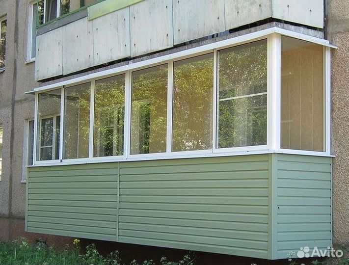 Пластиковый балкон с установкой
