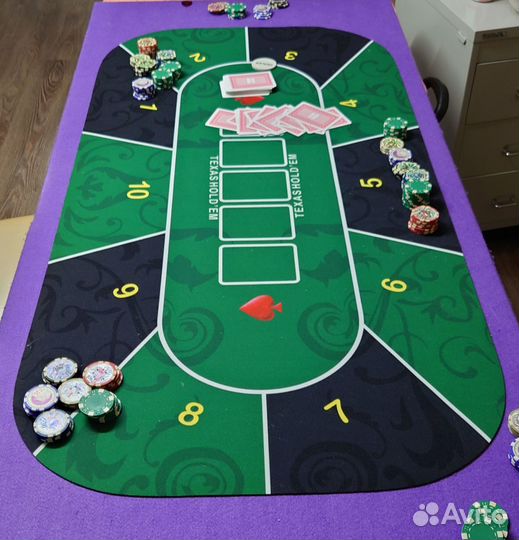 Набор для покера 370 фишек,аренда