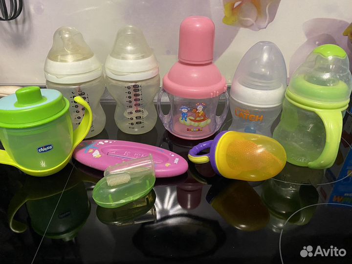 Бутылочки, поильники, соски + доп аксессуары обмен