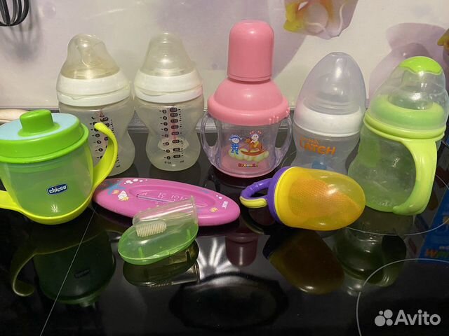 Бутылочки, поильники, соски + доп аксессуары обмен