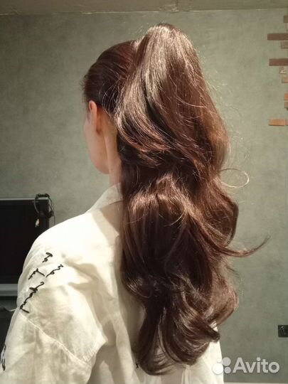 Хвост-шиньон на крабике