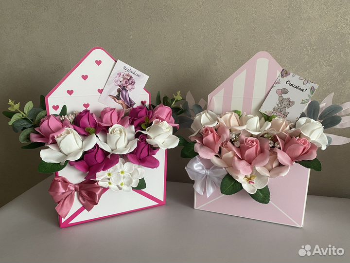 Букет из мыльных цветов