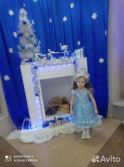 Платье снежинки