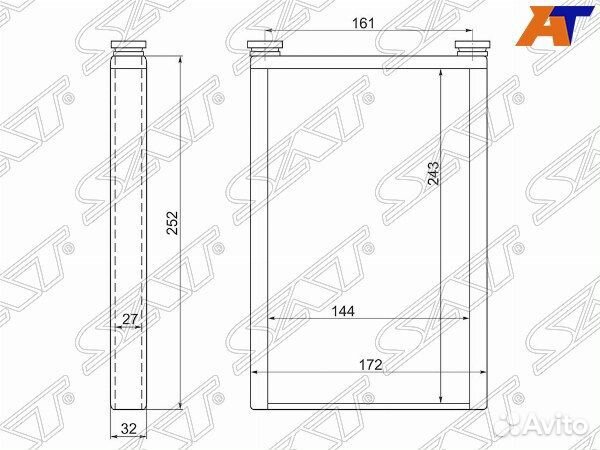 Радиатор отопителя салона lexus GX460