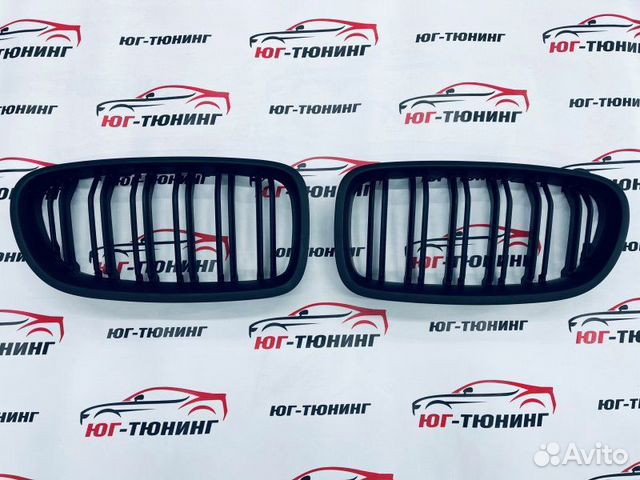 Решетка на BMW 5 F10 в стиле M черная матовая