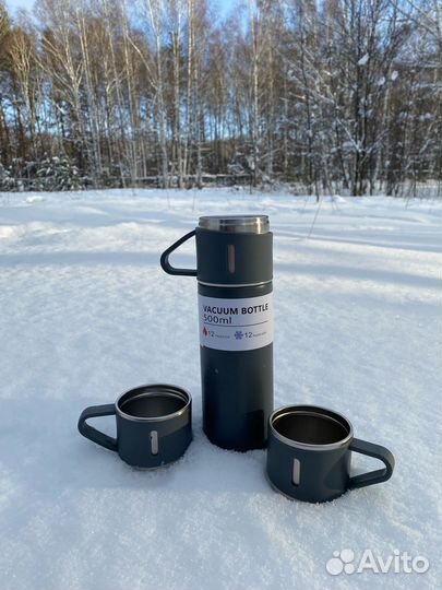 Термос 0,5 с кружками сообразим на троих