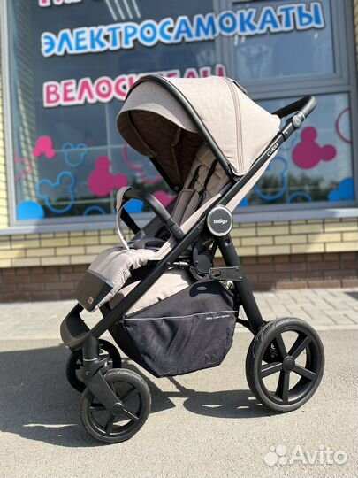 Коляска indigo corsa бежевая