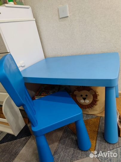 Стол и стул Икея маммут