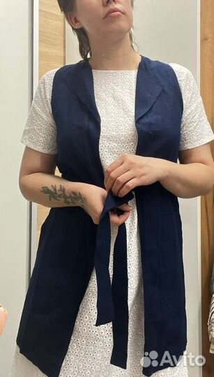 Стильный летний пыльник (лён)