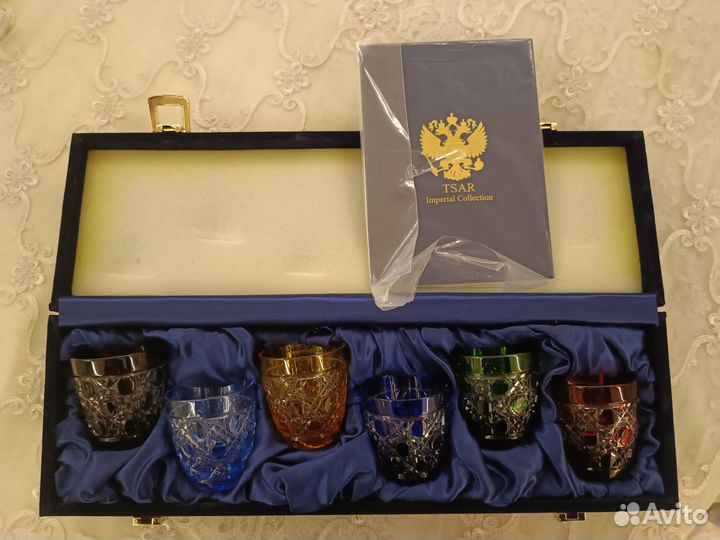 Набор Faberge из 6-ти рюмок tsar
